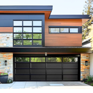 Garage Door Tinted Dark Glass