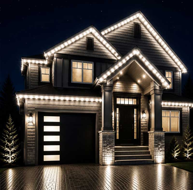 Smart holiday LED lights with colour control